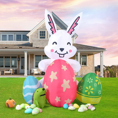 The Holiday Aisle® Easter Bunny Inflatable Wayfair